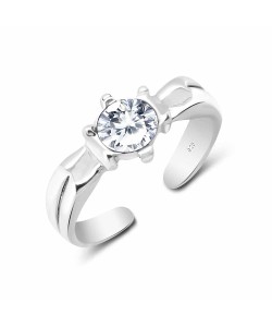 Toe Rings Shining CZ Stone TR-201